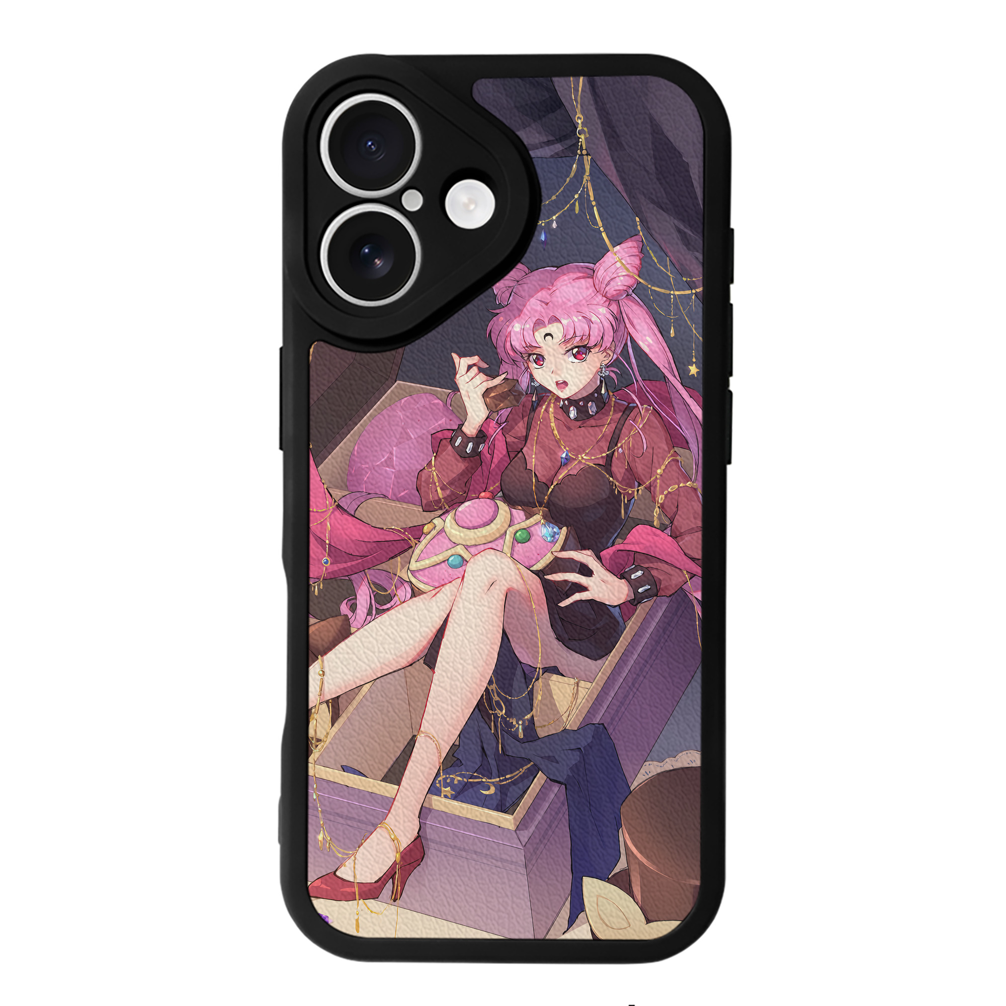 （画像用） 美少女戦士セーラームーン Sailor Moon 【iPhone 16シリーズ対応】シリコンスマホケース（レザー調） 材質：シリコン